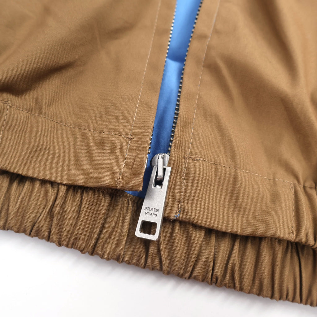 Prada Harrington Zip-Up Jacket - Camel