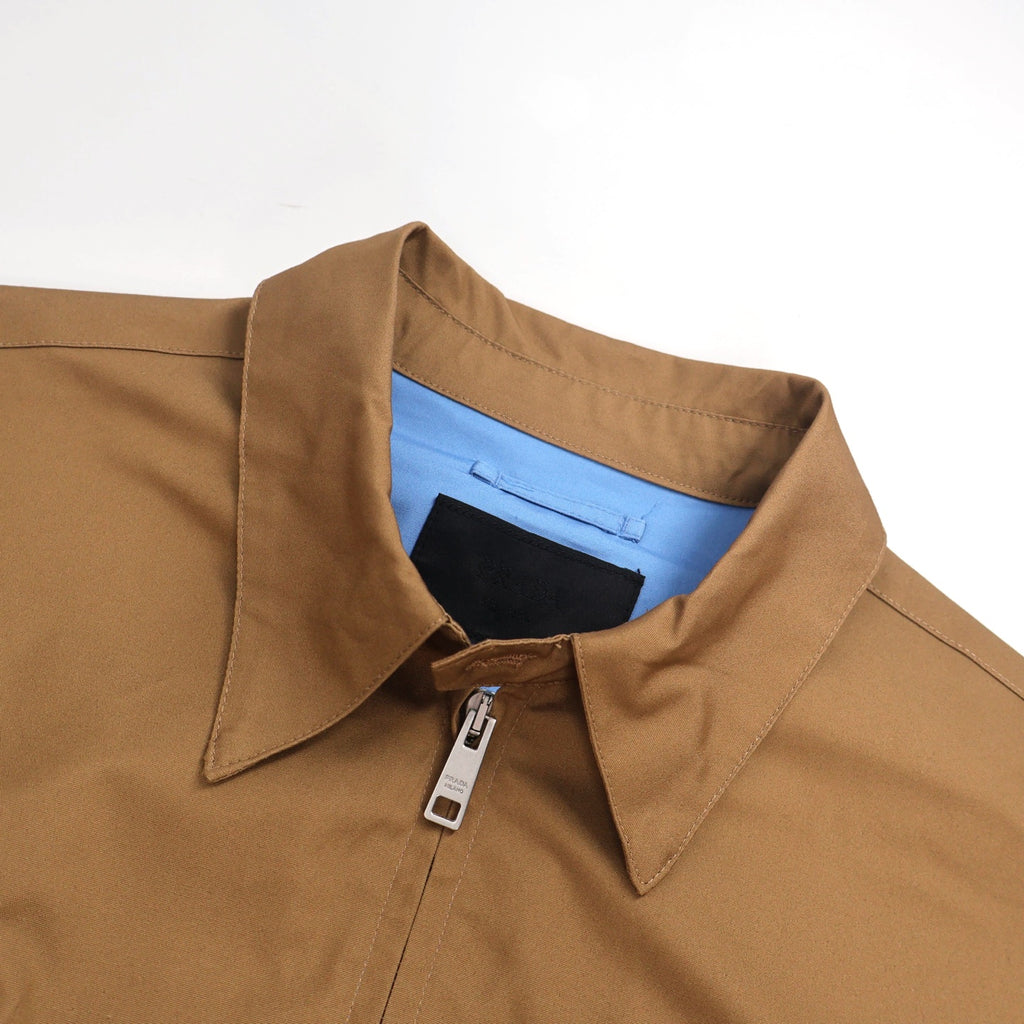 Prada Harrington Zip-Up Jacket - Camel