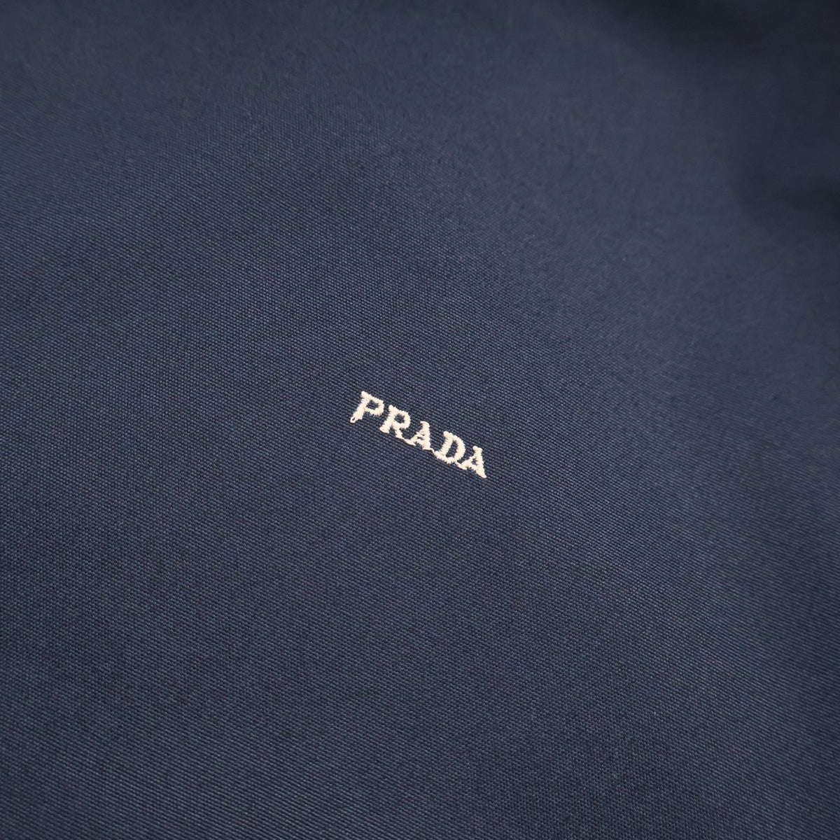 Prada Harrington Zip-Up Jacket - Navy Blue