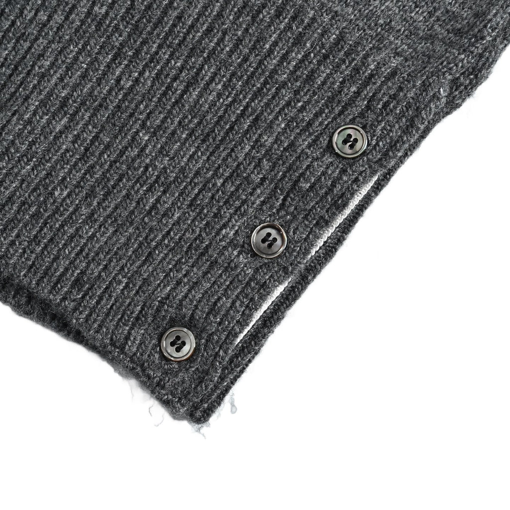 Thom Browne Four-Bar Crewneck Knit Sweater - Gray