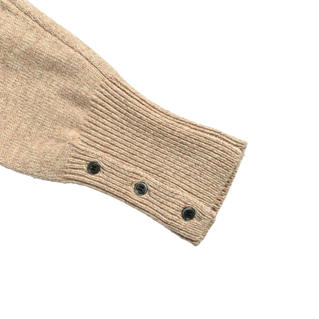 Thom Browne Four-Bar Crewneck Knit Sweater - Beige