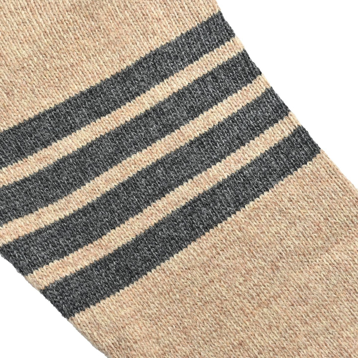 Thom Browne Four-Bar Crewneck Knit Sweater - Beige