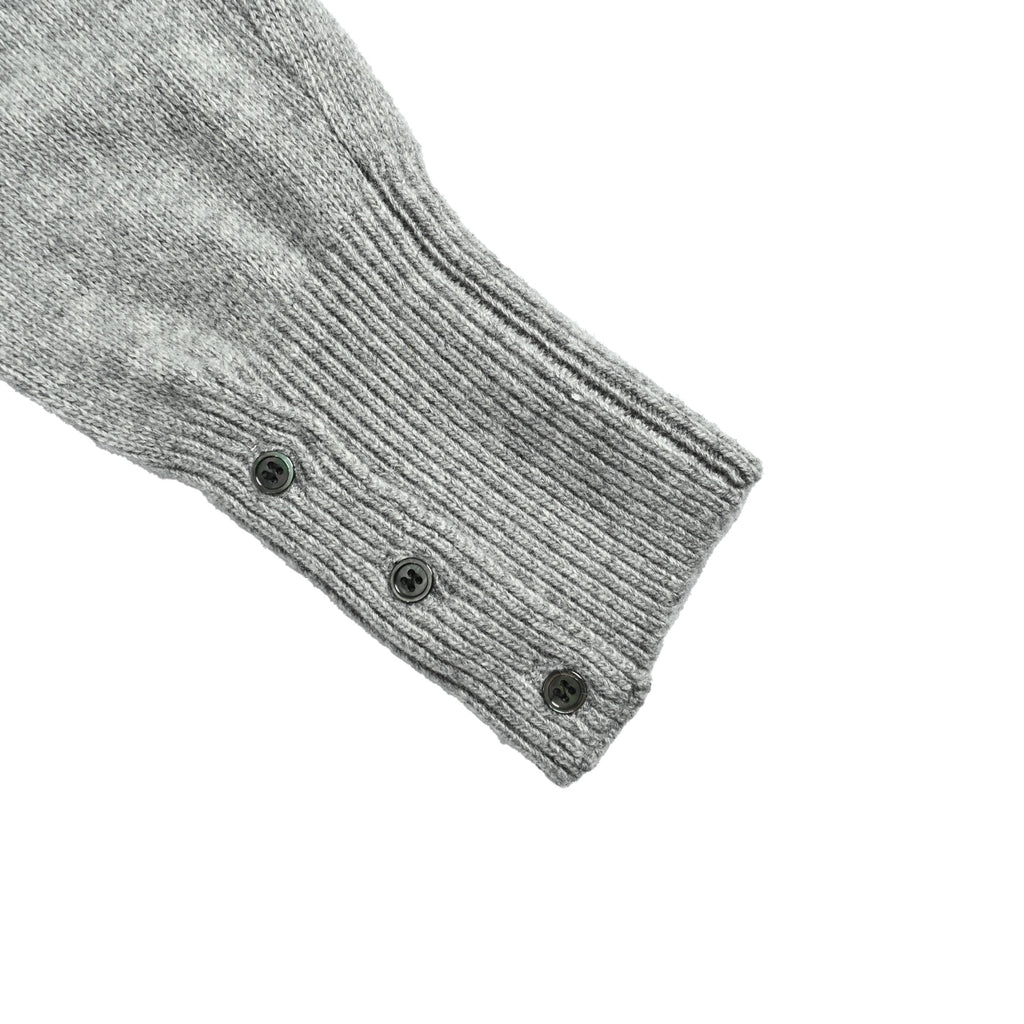Thom Browne Four-Bar Crewneck Knit Sweater - Light Gray