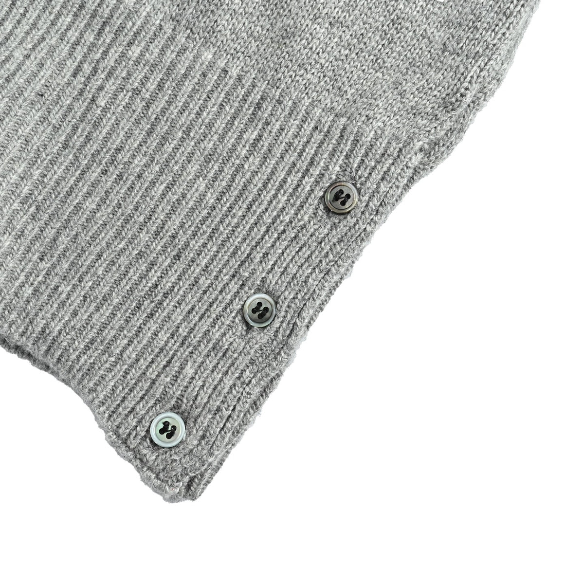 Thom Browne Four-Bar Crewneck Knit Sweater - Light Gray