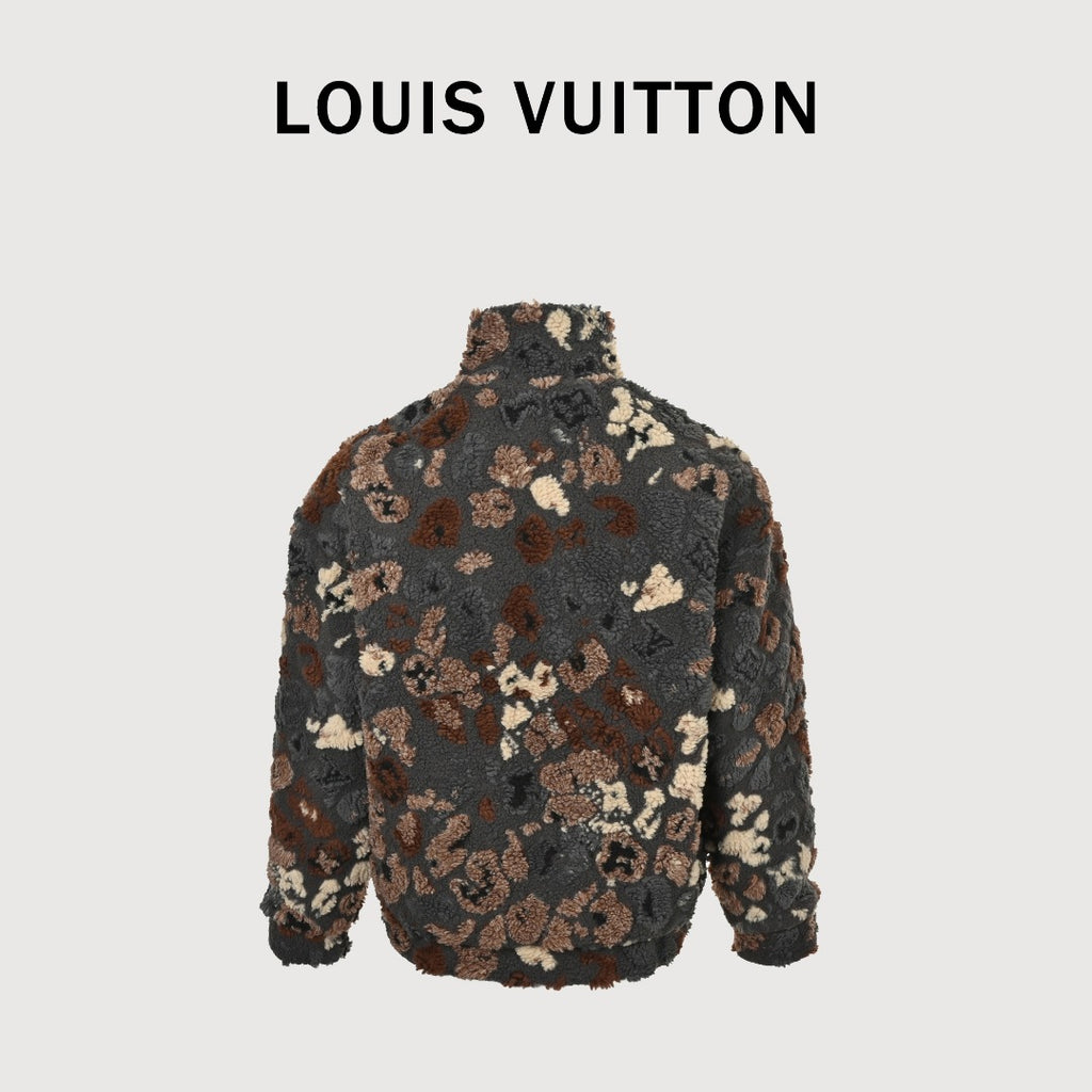 Louis Vuitton x NIGO Reversible Teddy Fleece Zip-Up Jacket