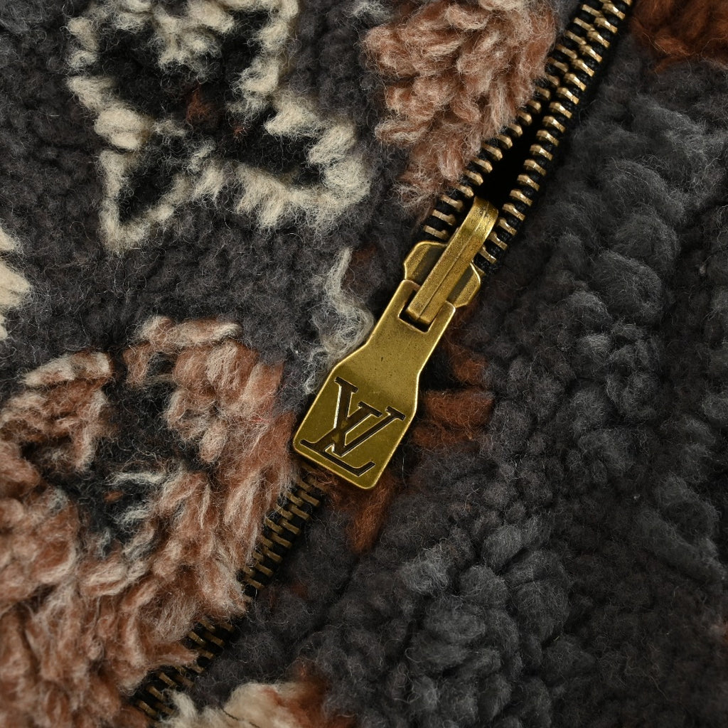 Louis Vuitton x NIGO Reversible Teddy Fleece Zip-Up Jacket
