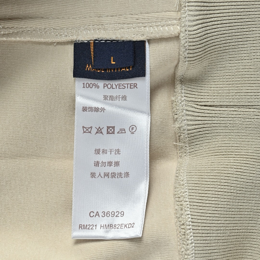 Louis Vuitton Letter-Embroidered Suede-Effect Bomber Jacket - Ivory