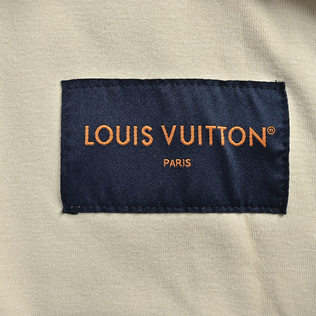 Louis Vuitton Letter-Embroidered Suede-Effect Bomber Jacket - Ivory