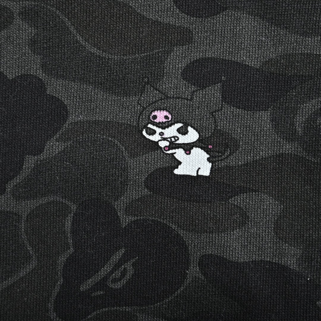 BAPE x Sanrio Character Camo Zip-Up Hoodie - Black