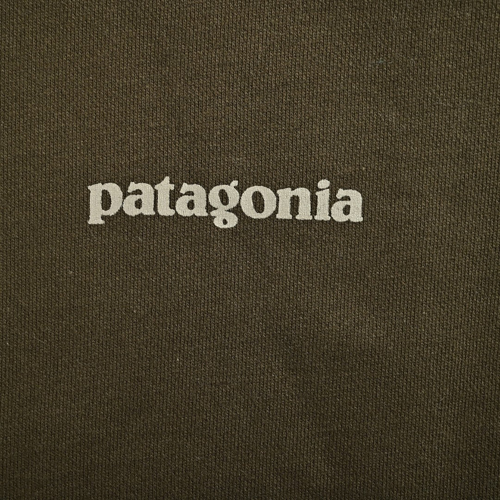 Patagonia Wave Graphic Pullover Hoodie - Dark Olive