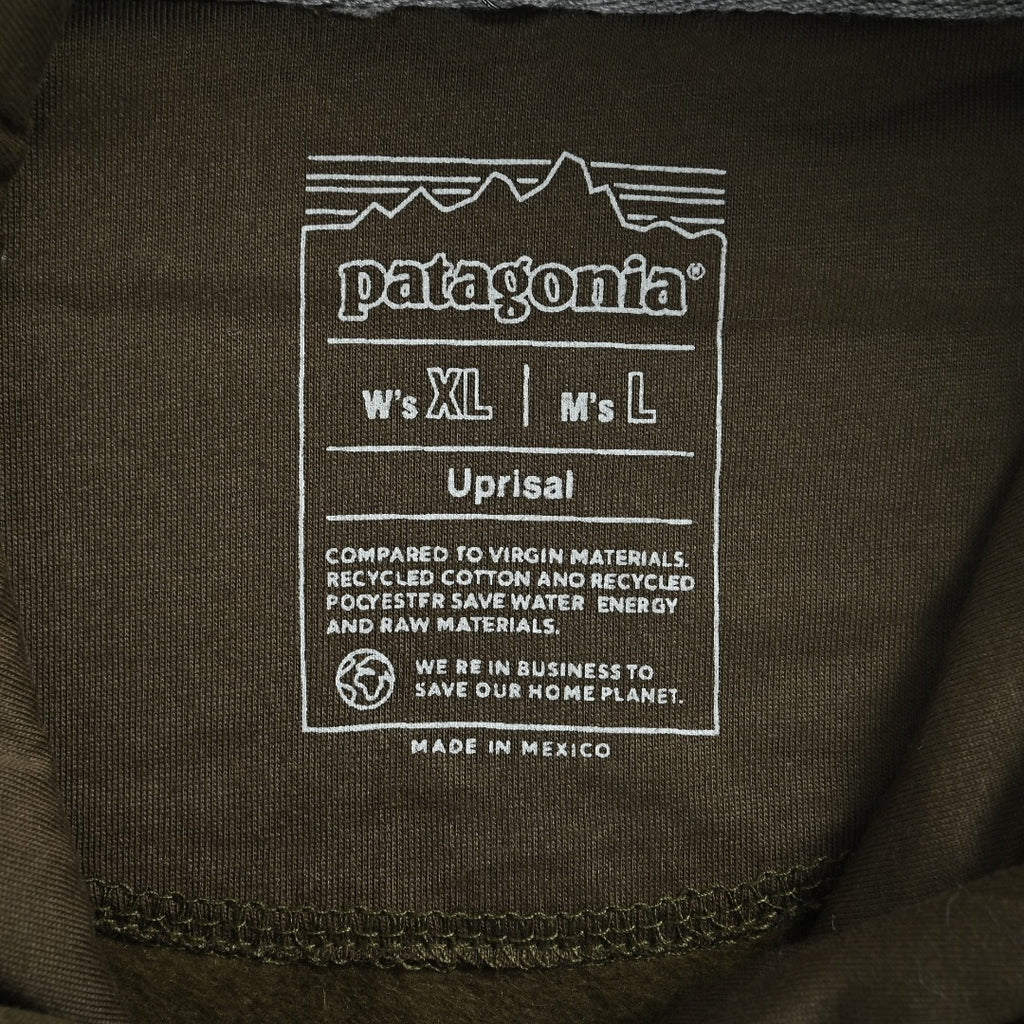 Patagonia Wave Graphic Pullover Hoodie - Dark Olive