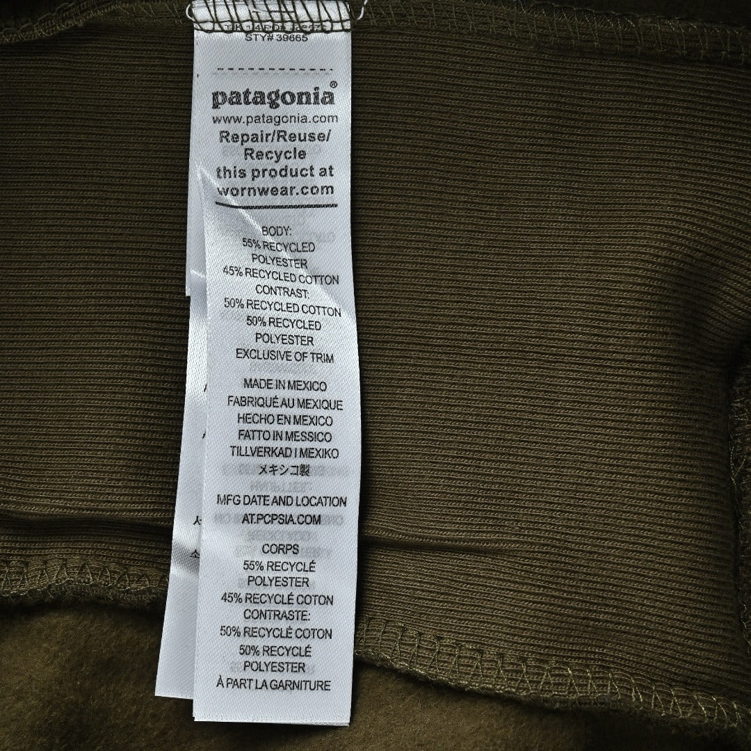 Patagonia Wave Graphic Pullover Hoodie - Dark Olive