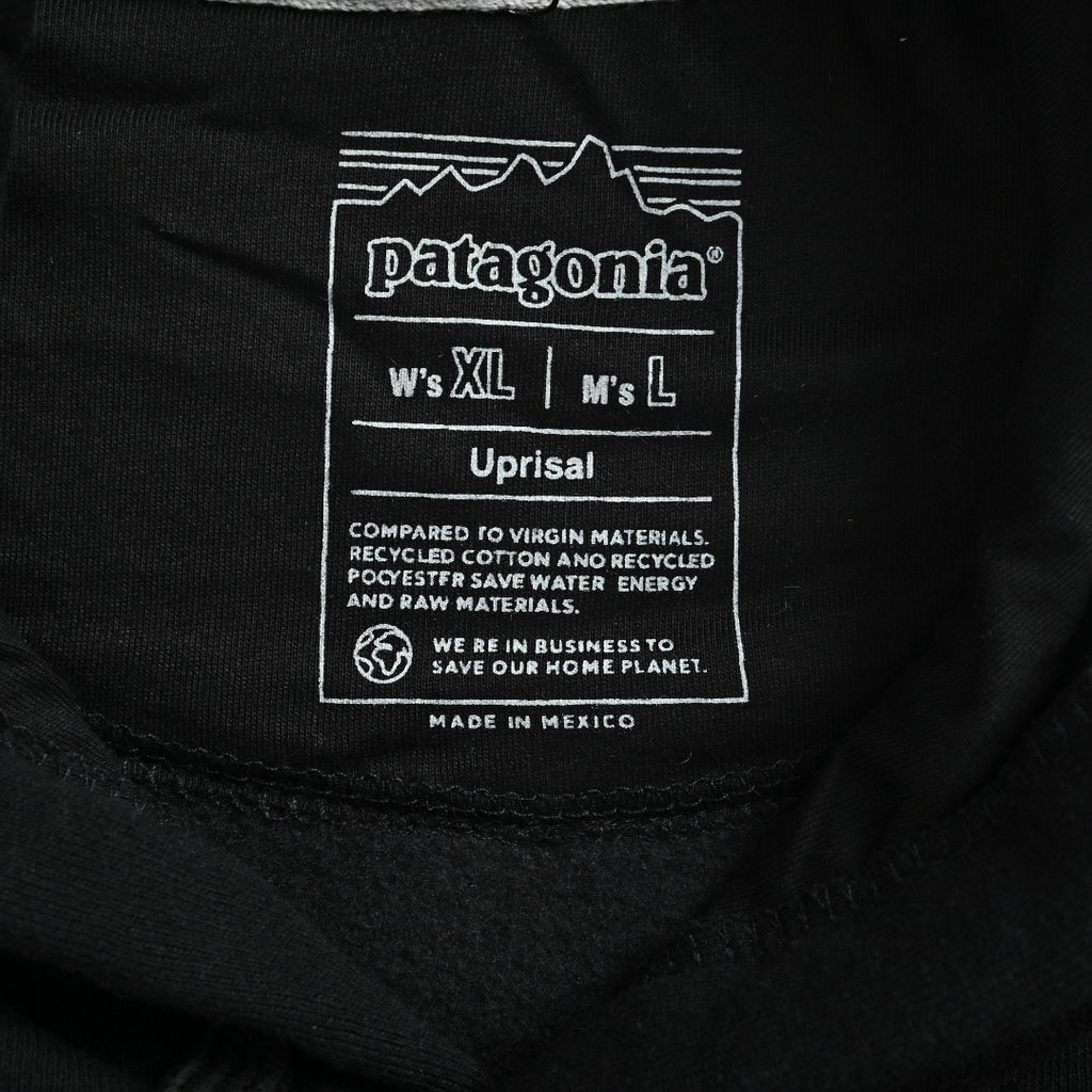 Patagonia Wave Graphic Pullover Hoodie - Black