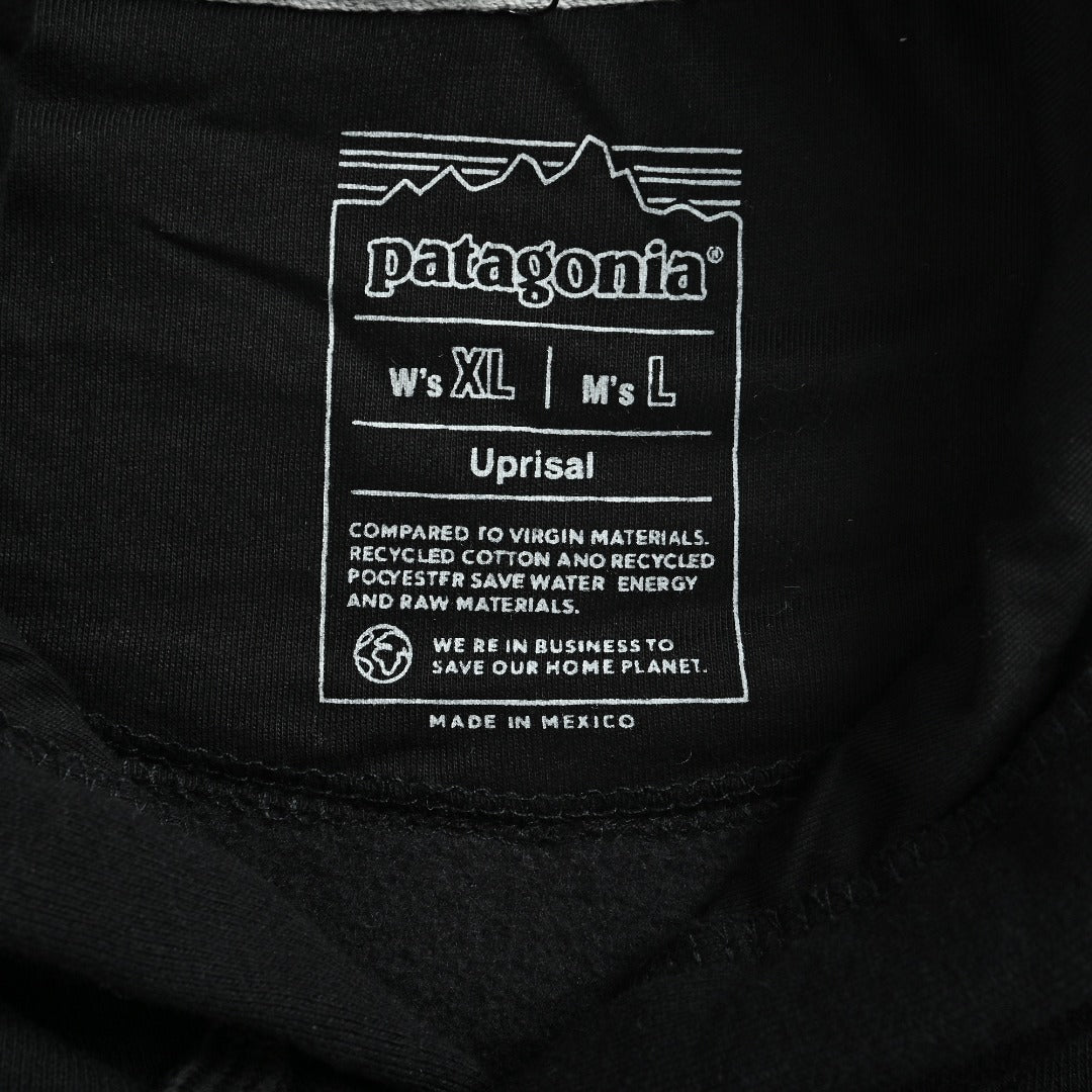 Patagonia Wave Graphic Pullover Hoodie - Black