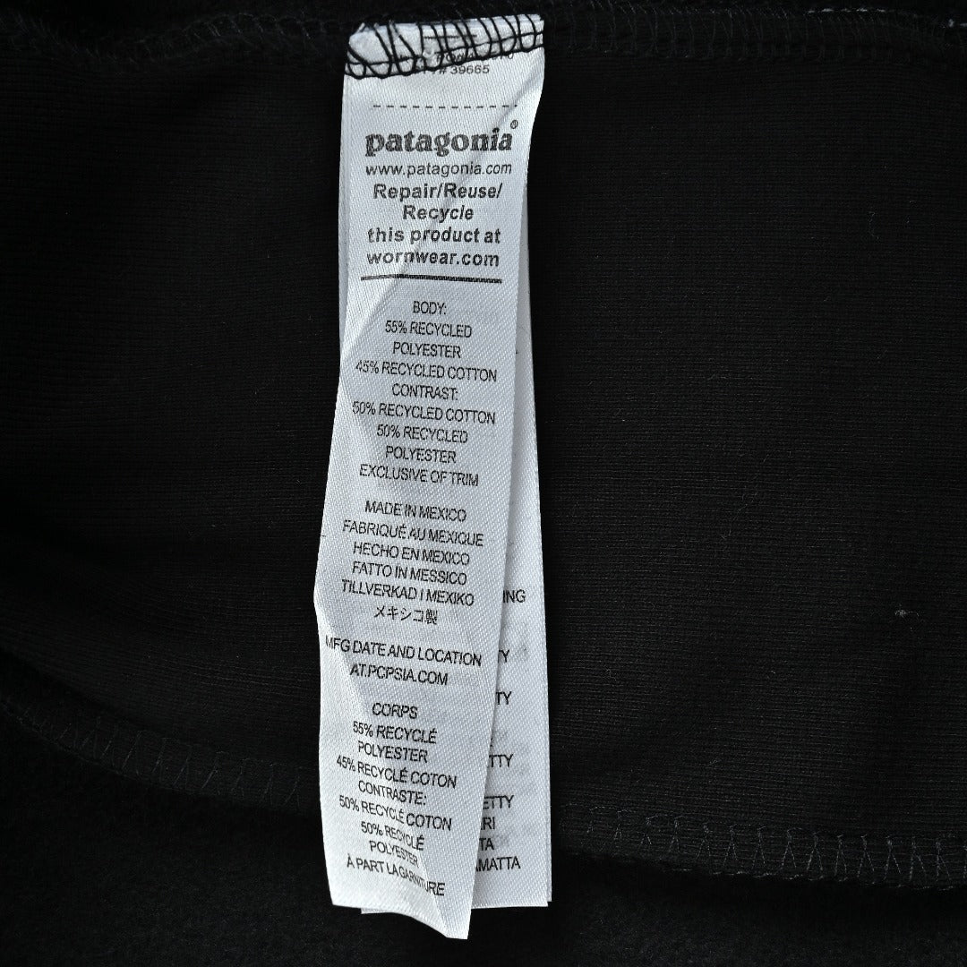 Patagonia Wave Graphic Pullover Hoodie - Black
