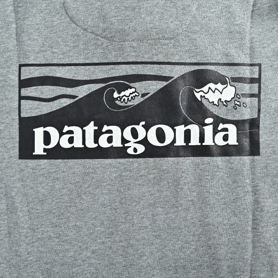 Patagonia Wave Graphic Pullover Hoodie - Gray