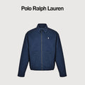 Ralph Lauren Pony-Embroidered Collared Zip-Up Jacket - Navy