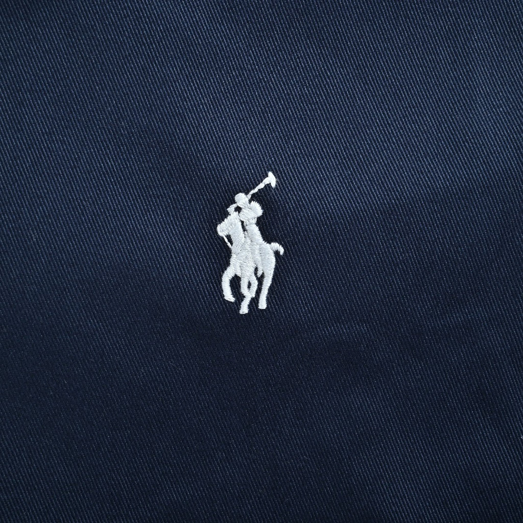 Ralph Lauren Pony-Embroidered Collared Zip-Up Jacket - Navy