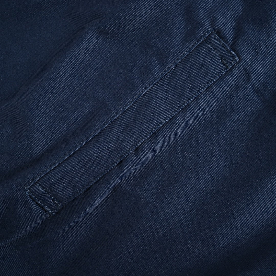 Ralph Lauren Pony-Embroidered Collared Zip-Up Jacket - Navy