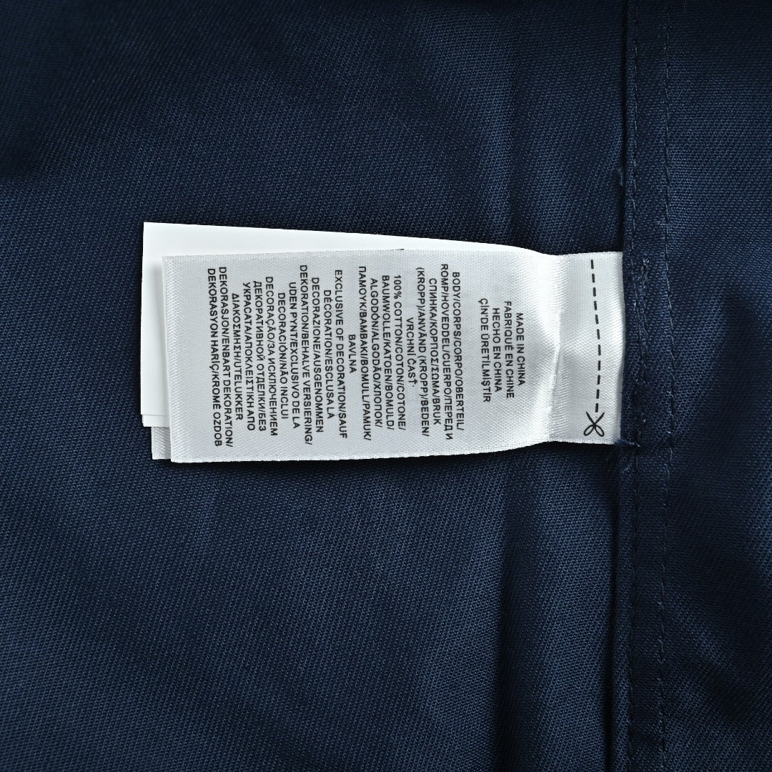 Ralph Lauren Pony-Embroidered Collared Zip-Up Jacket - Navy
