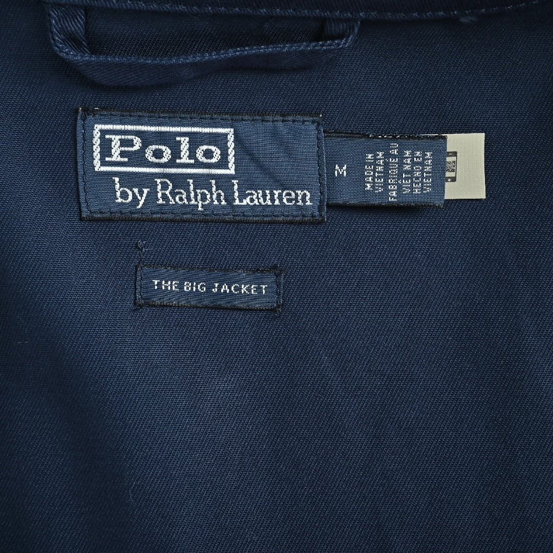 Ralph Lauren Pony-Embroidered Collared Zip-Up Jacket - Navy