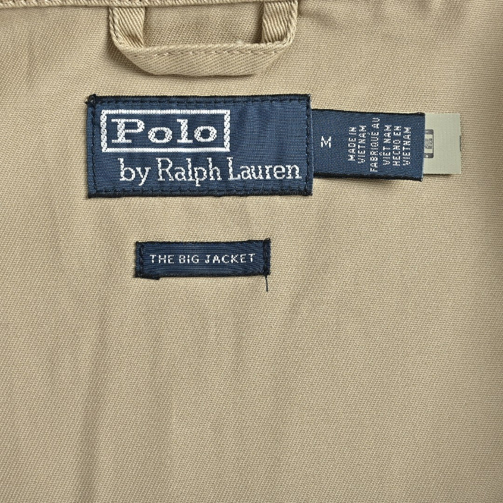 Ralph Lauren Pony-Embroidered Collared Zip-Up Jacket - Khaki
