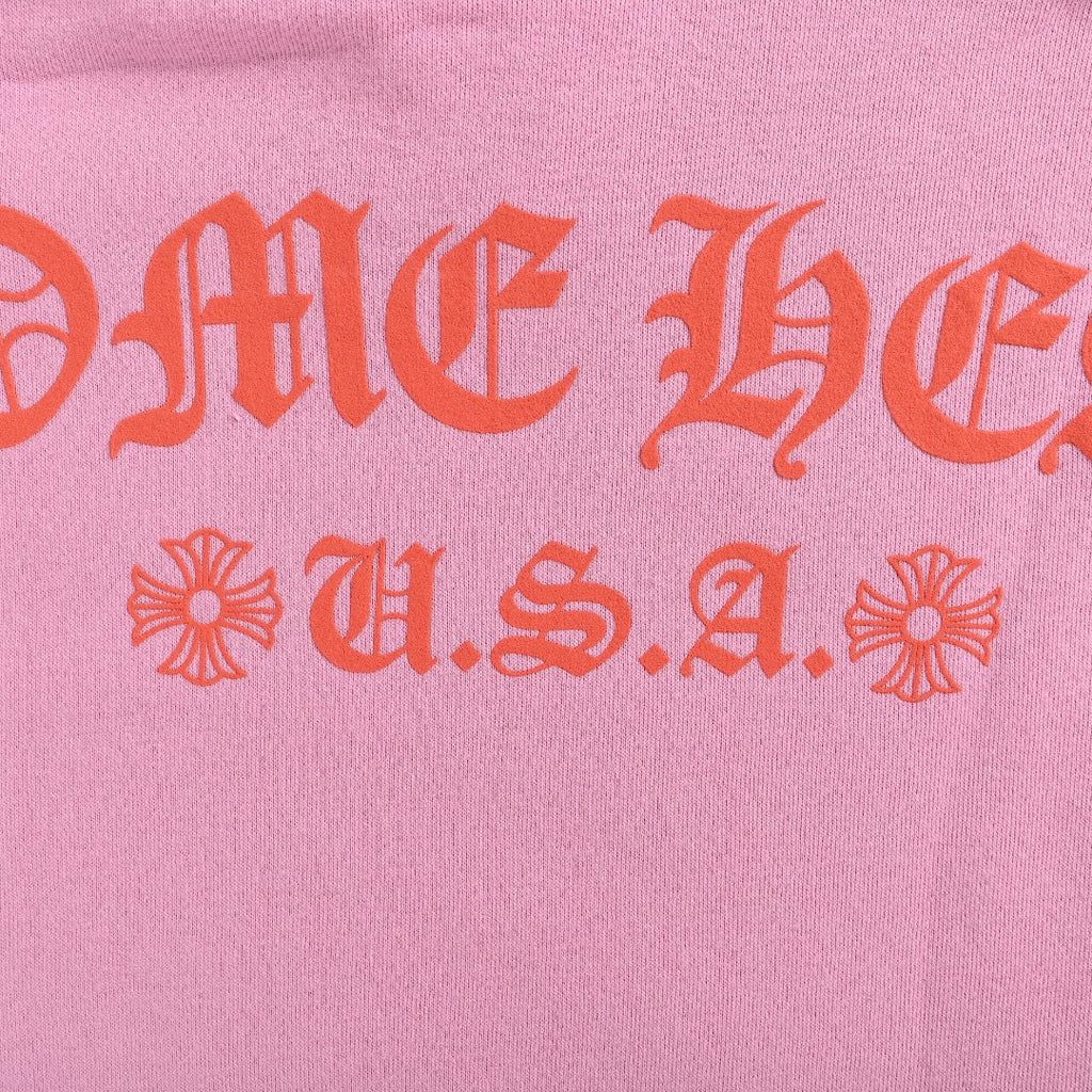 Chrome Hearts Graphic Pullover Hoodie - Pink