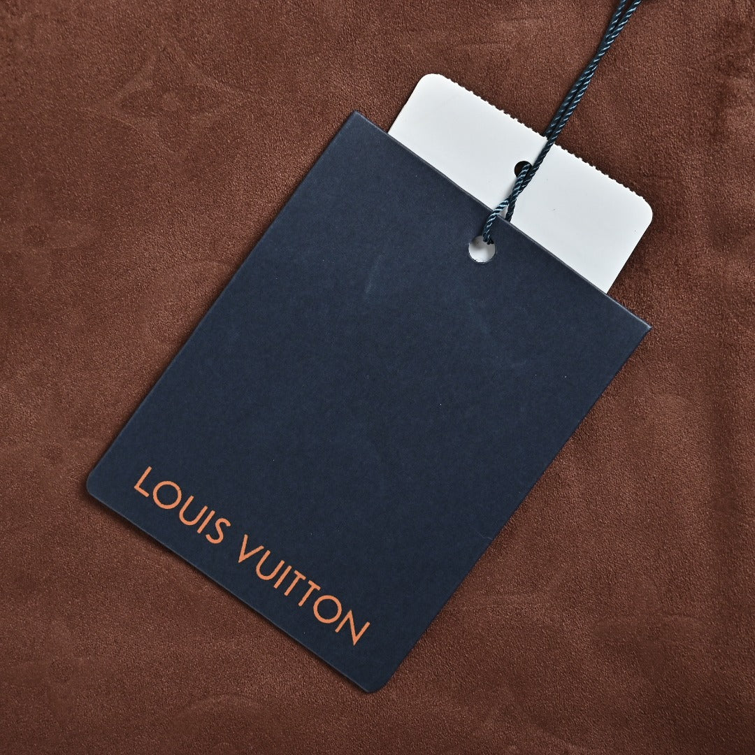 Louis Vuitton Monogram-Embossed Suede-Effect Hooded Jacket - Brown