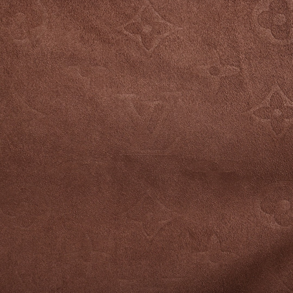 Louis Vuitton Monogram-Embossed Suede-Effect Hooded Jacket - Brown