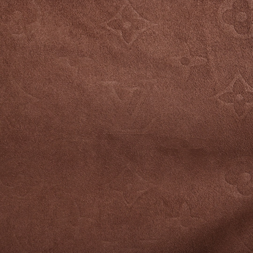 Louis Vuitton Monogram-Embossed Suede-Effect Hooded Jacket - Brown
