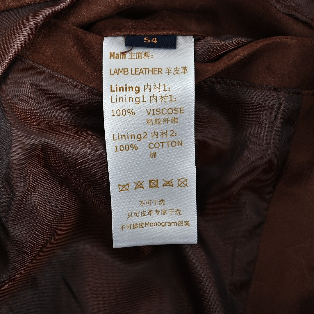 Louis Vuitton Monogram-Embossed Suede-Effect Hooded Jacket - Brown