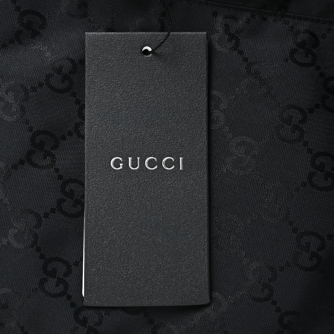 Gucci GG Jacquard Collared Jacket - Black