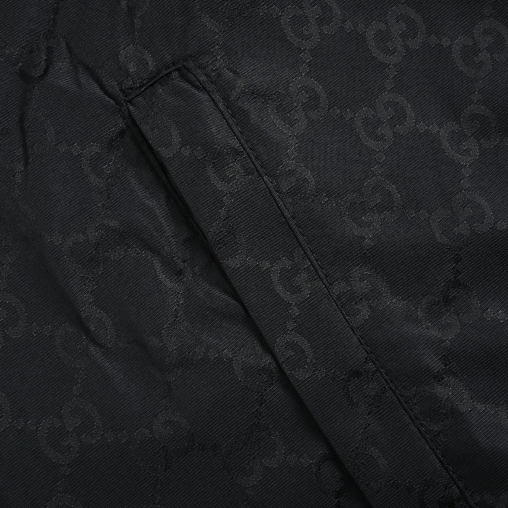 Gucci GG Jacquard Collared Jacket - Black