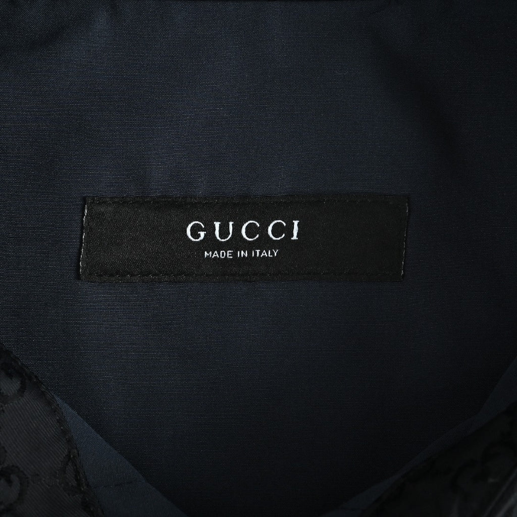 Gucci GG Jacquard Collared Jacket - Black
