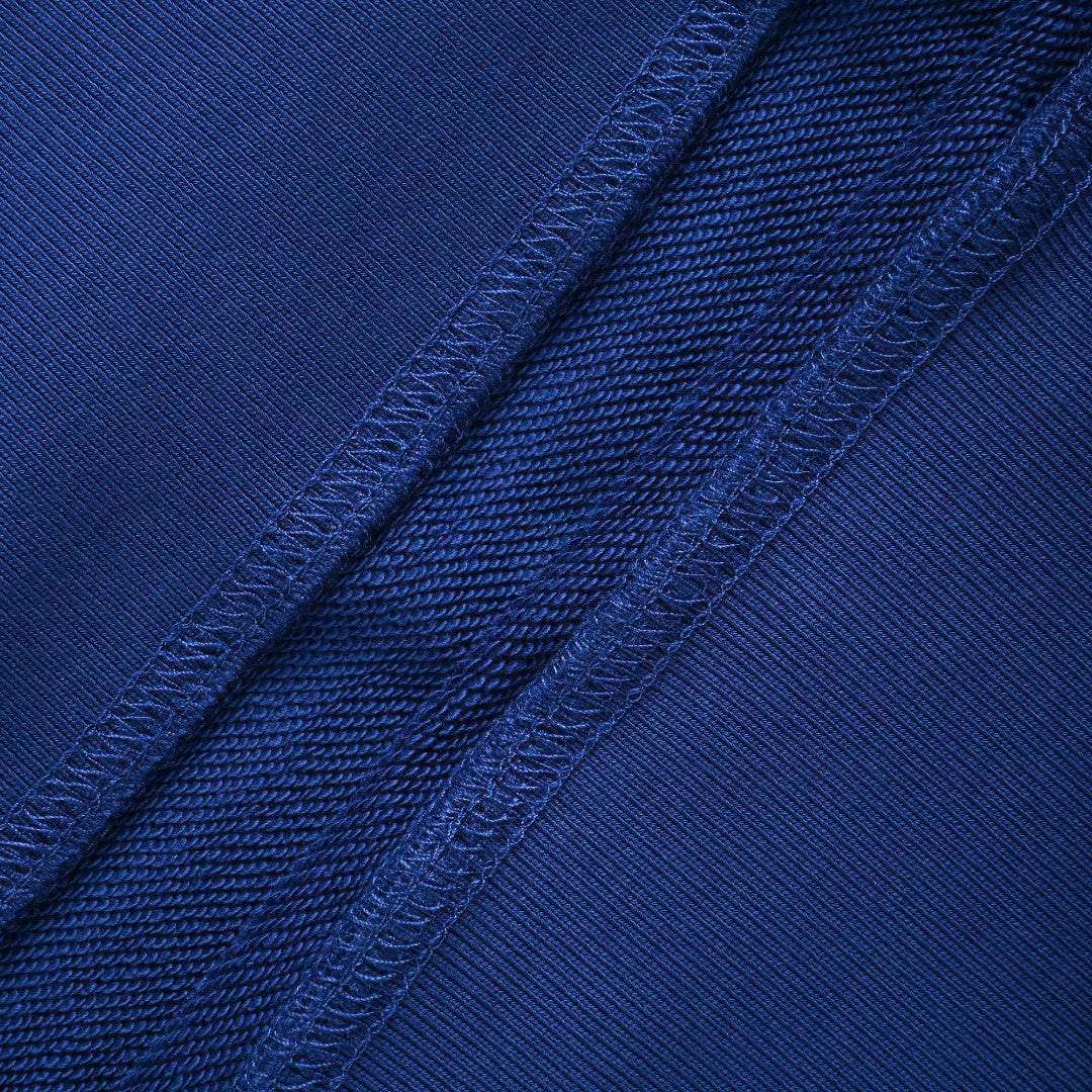 AMI Paris Slogan Half-Zip Sweatshirt - Royal Blue