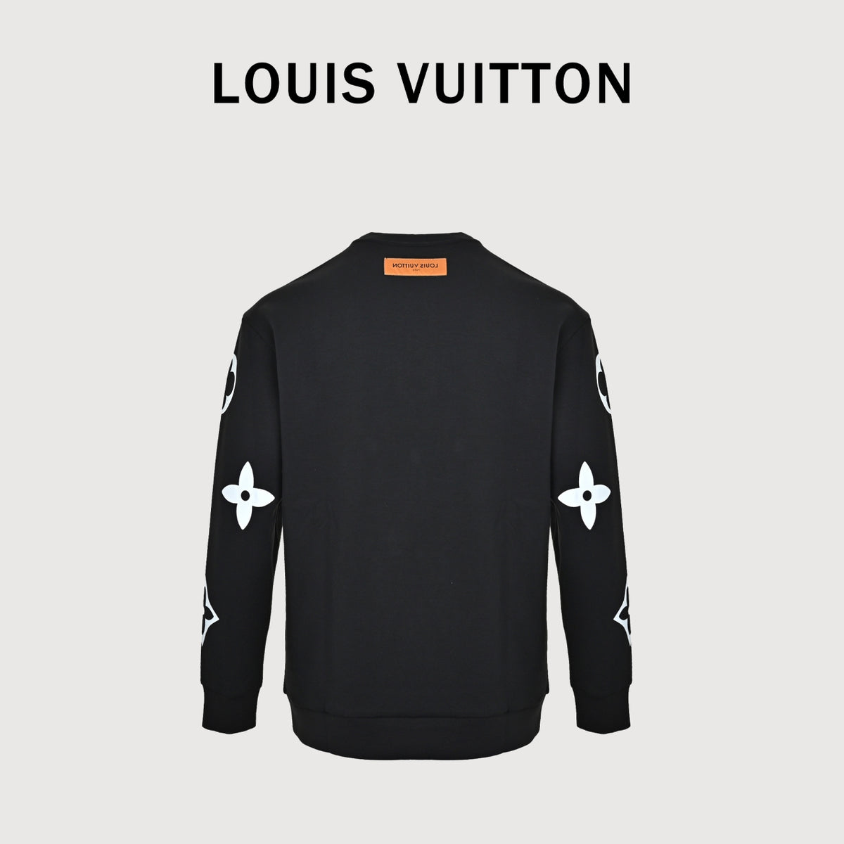 Louis Vuitton Monogram Graphic Crewneck Sweatshirt - Black