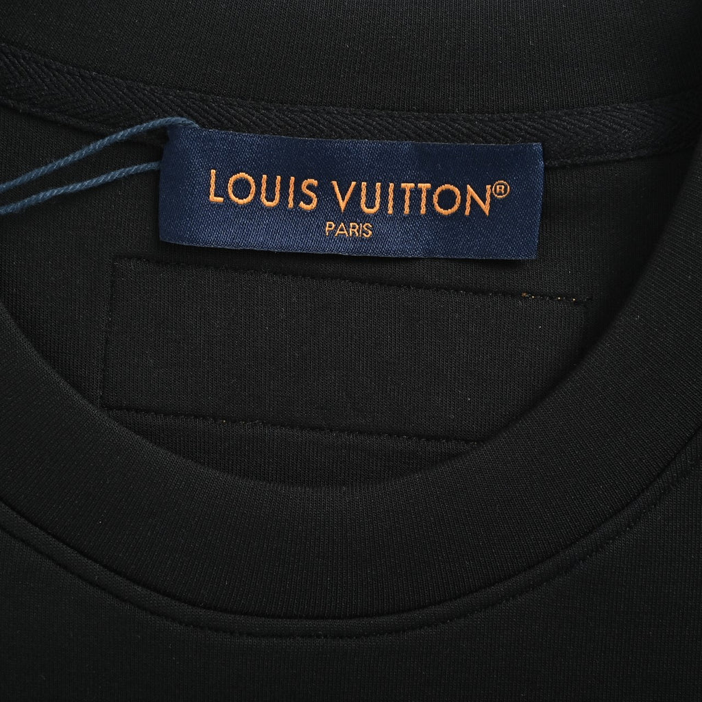 Louis Vuitton Monogram Graphic Crewneck Sweatshirt - Black