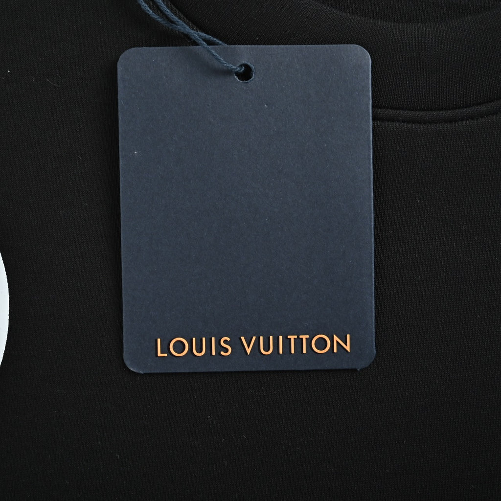 Louis Vuitton Monogram Graphic Crewneck Sweatshirt - Black