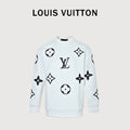 Louis Vuitton Monogram Graphic Crewneck Sweatshirt - White