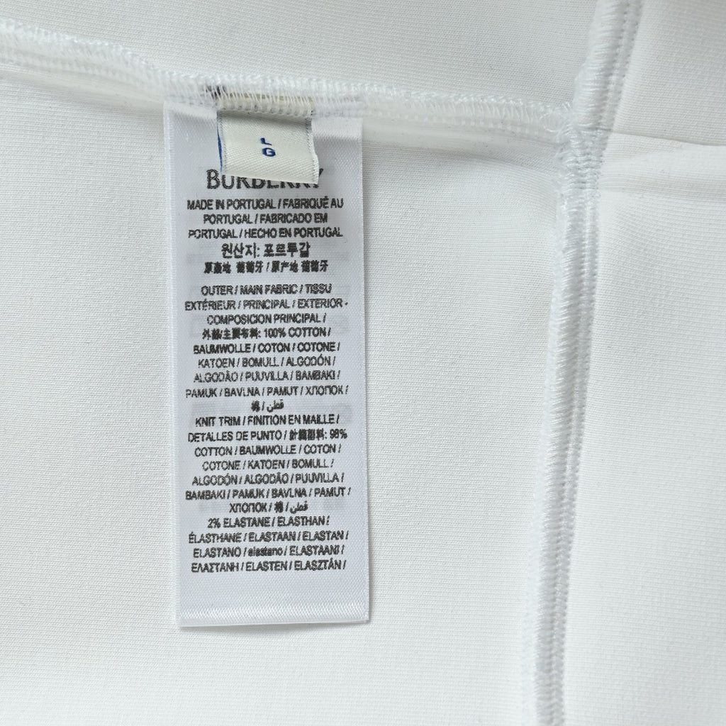 Burberry Multicolor Equestrian Knight Crewneck Sweatshirt - White