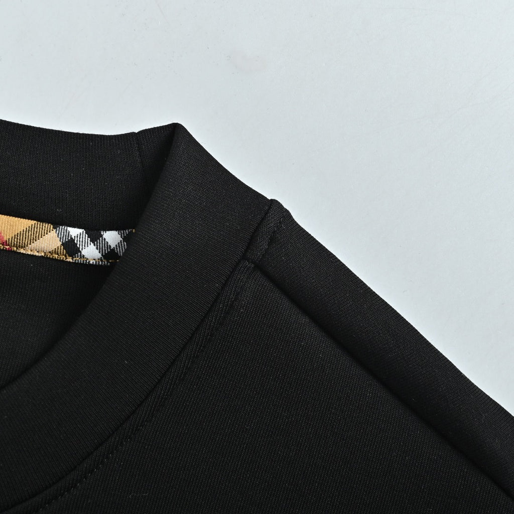 Burberry Multicolor Equestrian Knight Crewneck Sweatshirt - Black