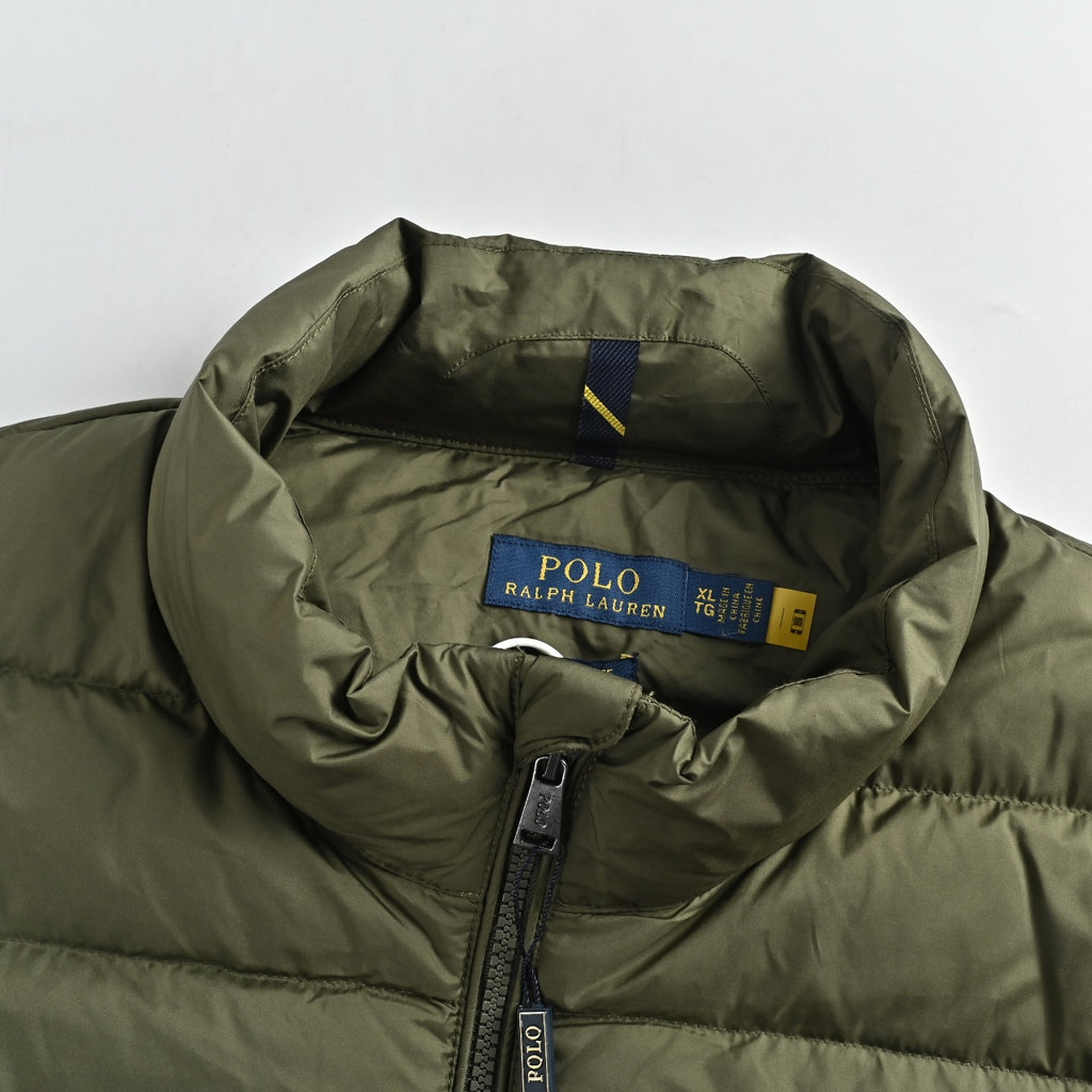 Ralph Lauren Unisex Pony Logo Stand-Collar Down Vest