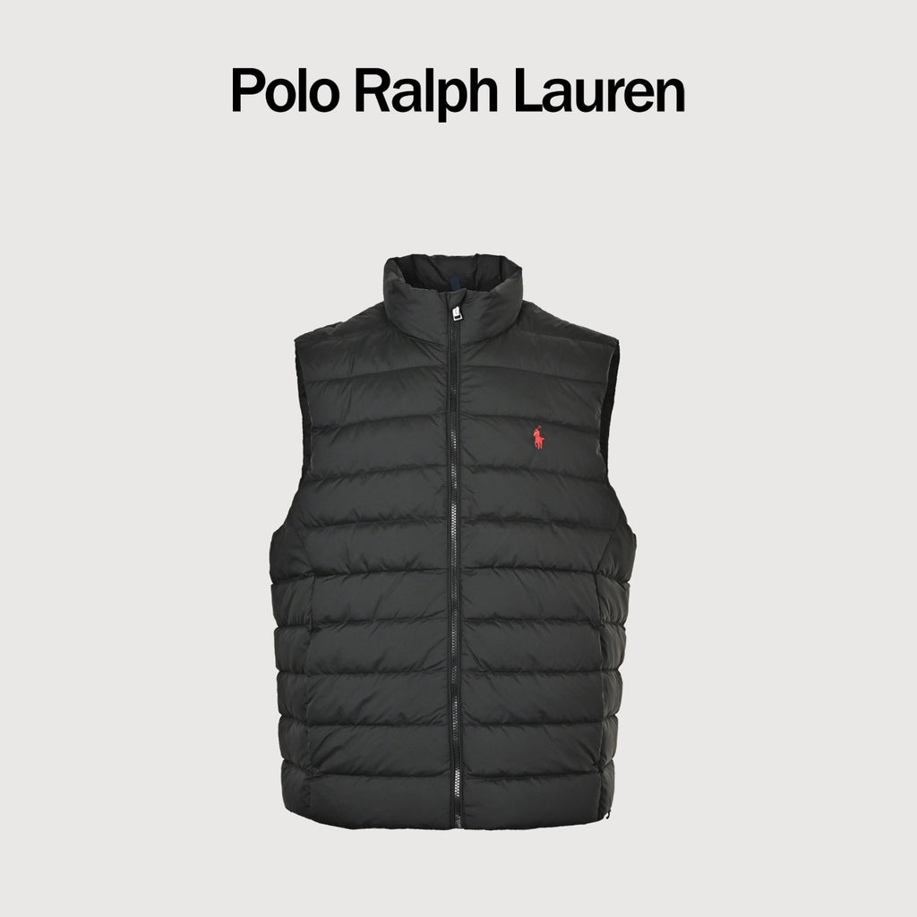 Ralph Lauren Unisex Pony Logo Down Vest - Black