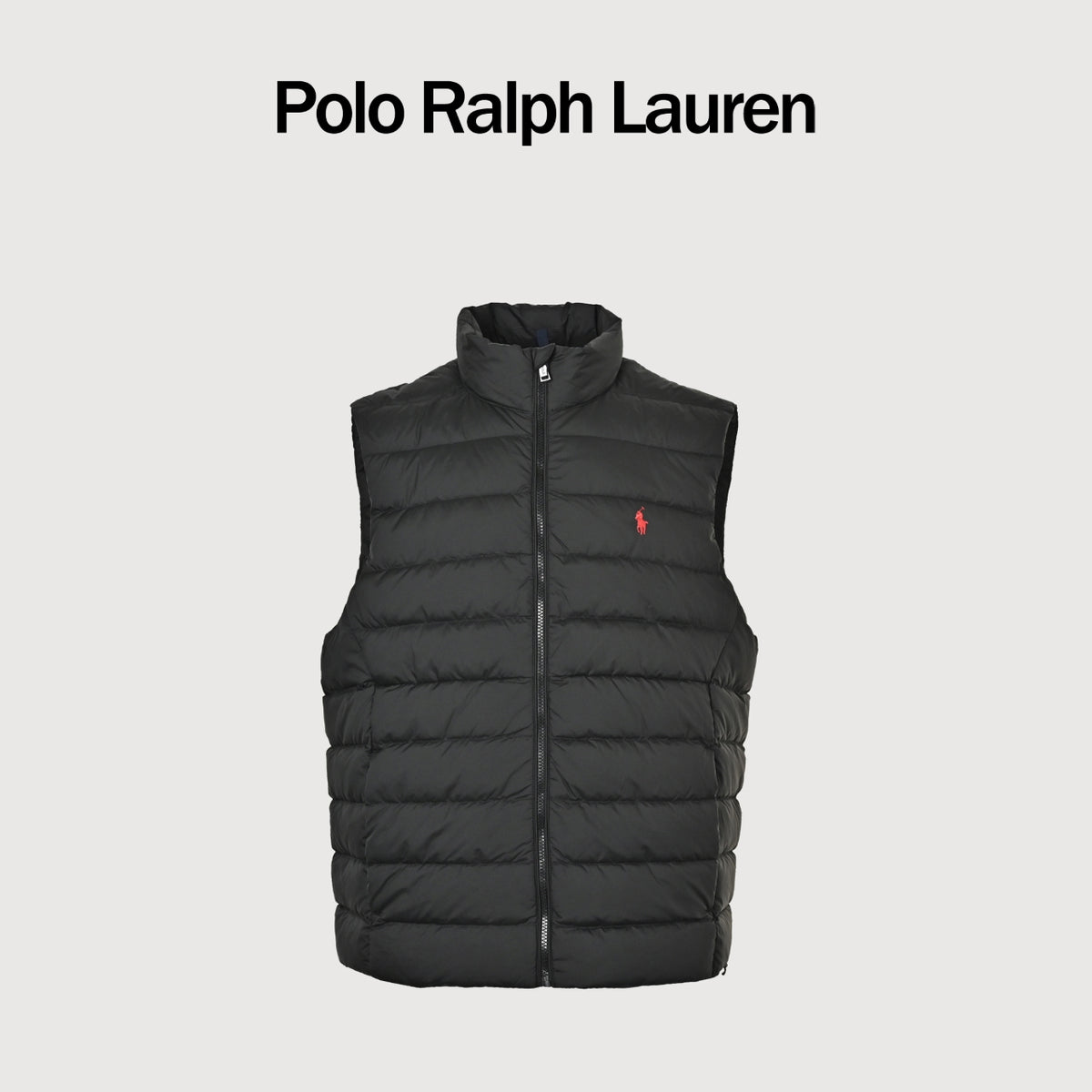 Ralph Lauren Unisex Pony Logo Down Vest - Black