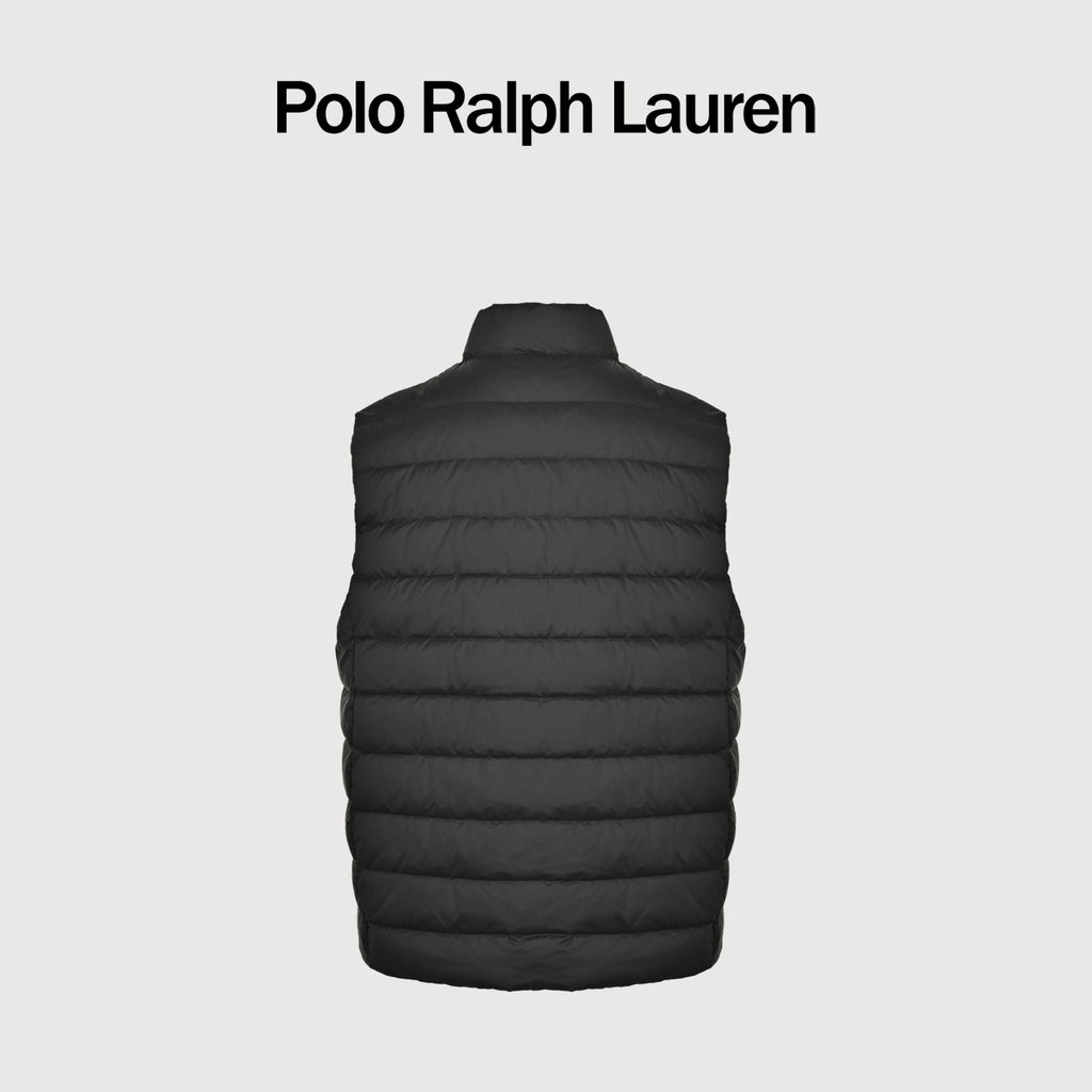 Ralph Lauren Unisex Pony Logo Down Vest - Black