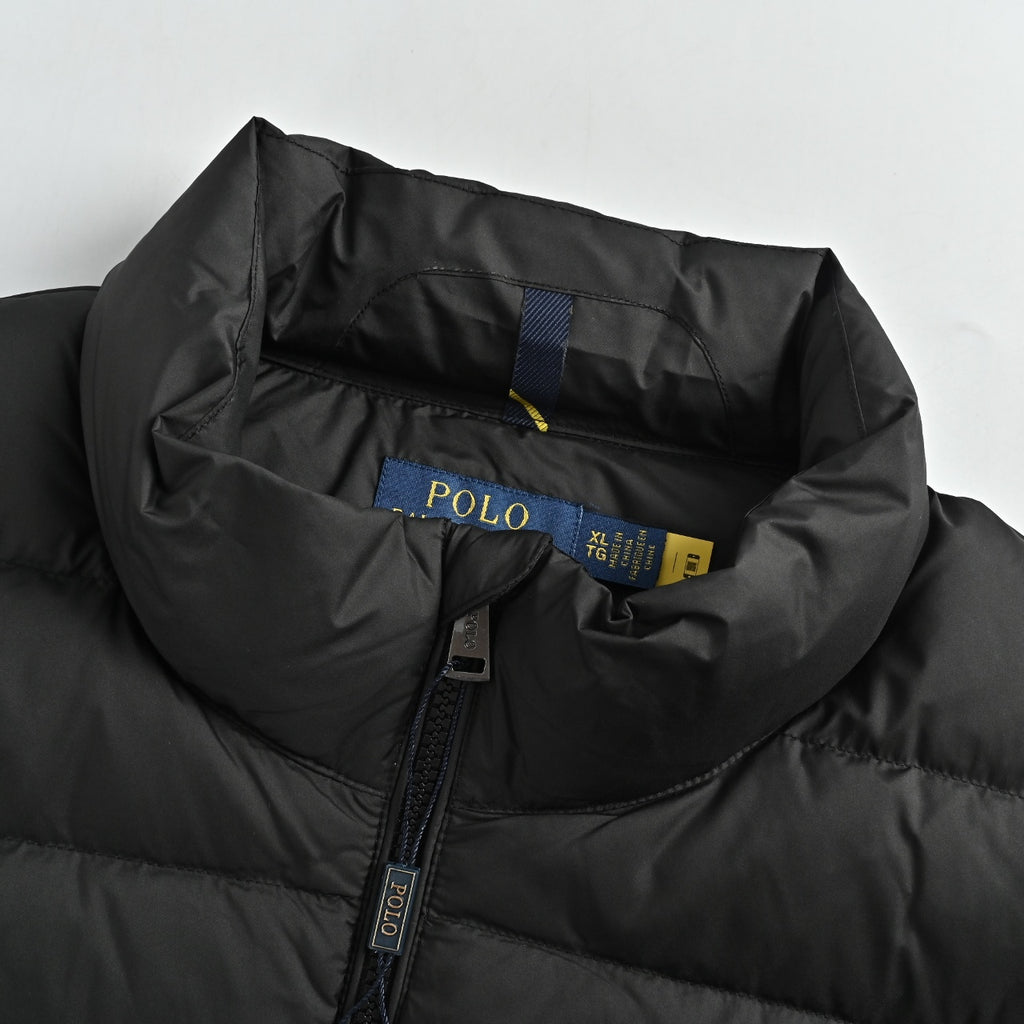 Ralph Lauren Unisex Pony Logo Down Vest - Black
