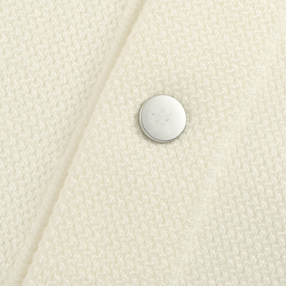 Thom Browne FW24 Four-Bar Collared Jacket - Ivory