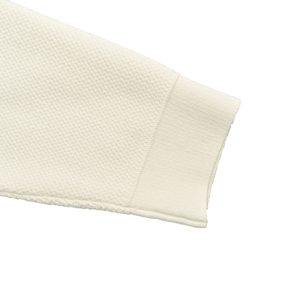 Thom Browne FW24 Four-Bar Collared Jacket - Ivory