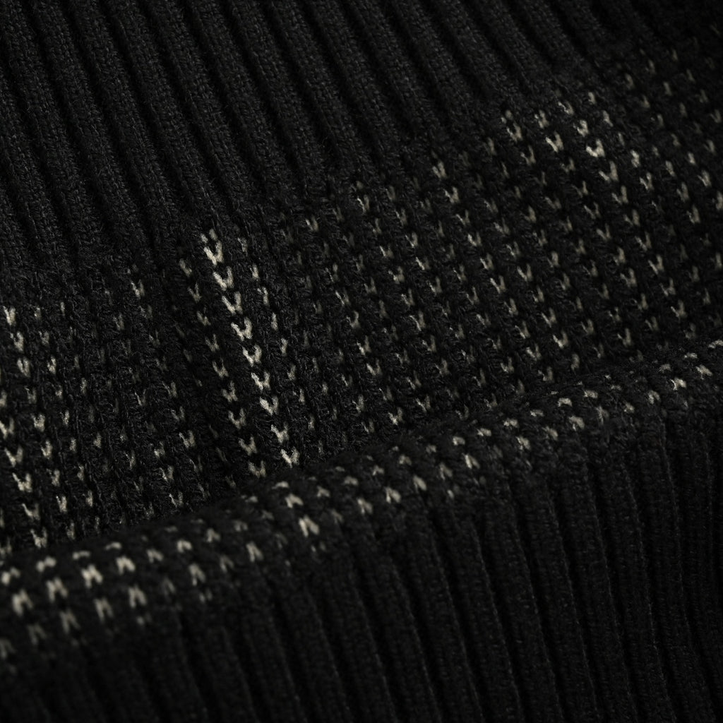 Thom Browne FW24 Striped Crewneck Sweater - Charcoal