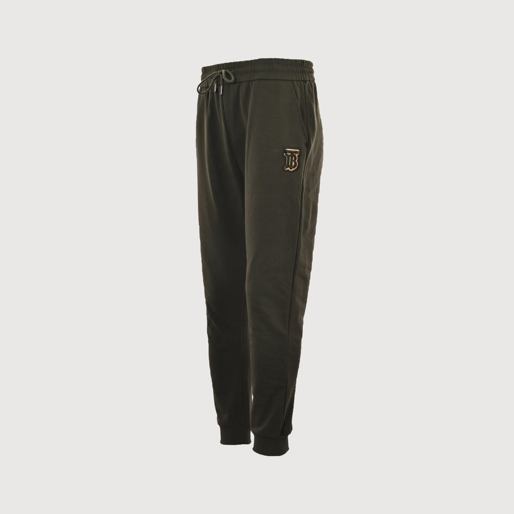 Burberry FW24 TB Check Appliqué Cotton Knit Joggers